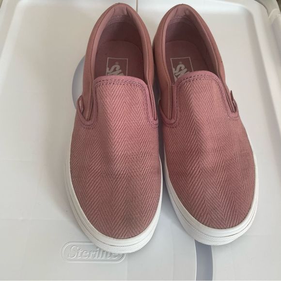 Vans Pink Slip-On Sneakers - Picture 2 of 7